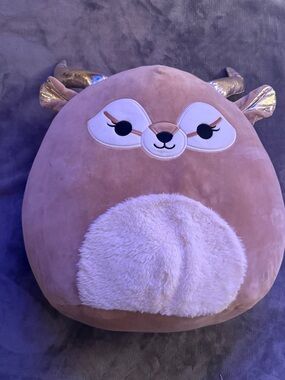 Squishmallows 16 inch Kieli the Antelope w/Gold Horns and Ears NWT